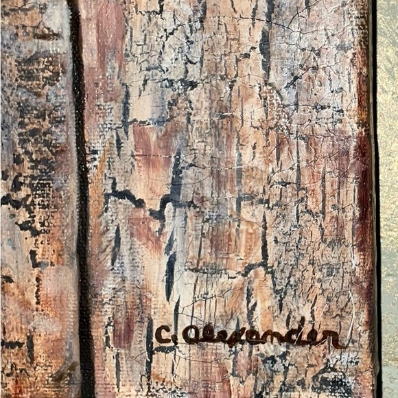 Carolyn Alexander Original Painting 12” X 12” Painted Sides Frameless Cute Dog - Picture 3 of 11